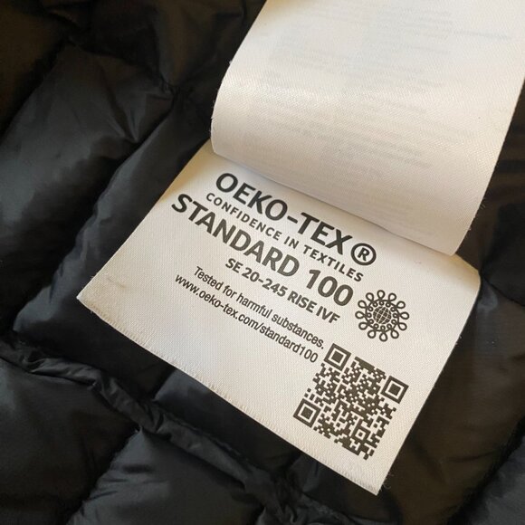 Skhoop of Scandinavia Osa Down Vest Women's XS Black Hip Length Zipper Hood - Picture 13 of 15